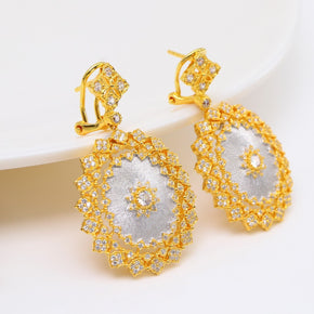 Light Luxury 925 Colorful Brushed Earrings