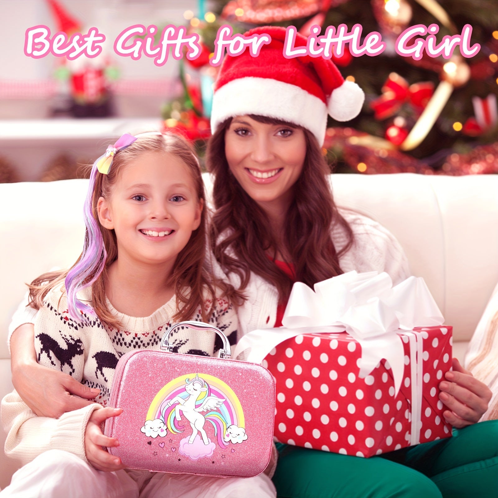 28 PCSKids Makeup Kit for Girls, Real Washable Makeup Toy for Little Girl Princess