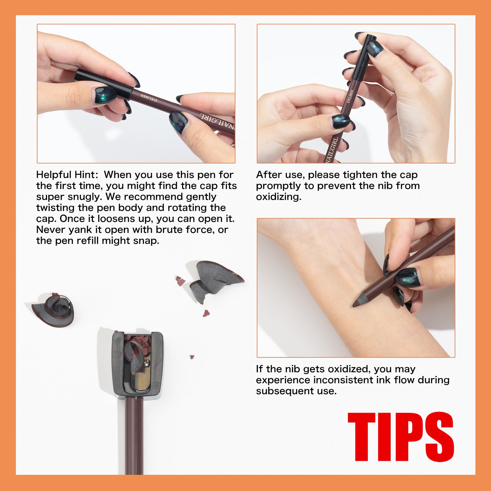 Color Eyeliner Waterproof Not Smudge Eyeliner Smooth Chipping