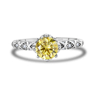 925 Sterling Silver Moissanite Ring Women's Pt950 Gold-plated Vine Winding Light Luxury