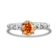 925 Sterling Silver Moissanite Ring Women's Pt950 Gold-plated Vine Winding Light Luxury