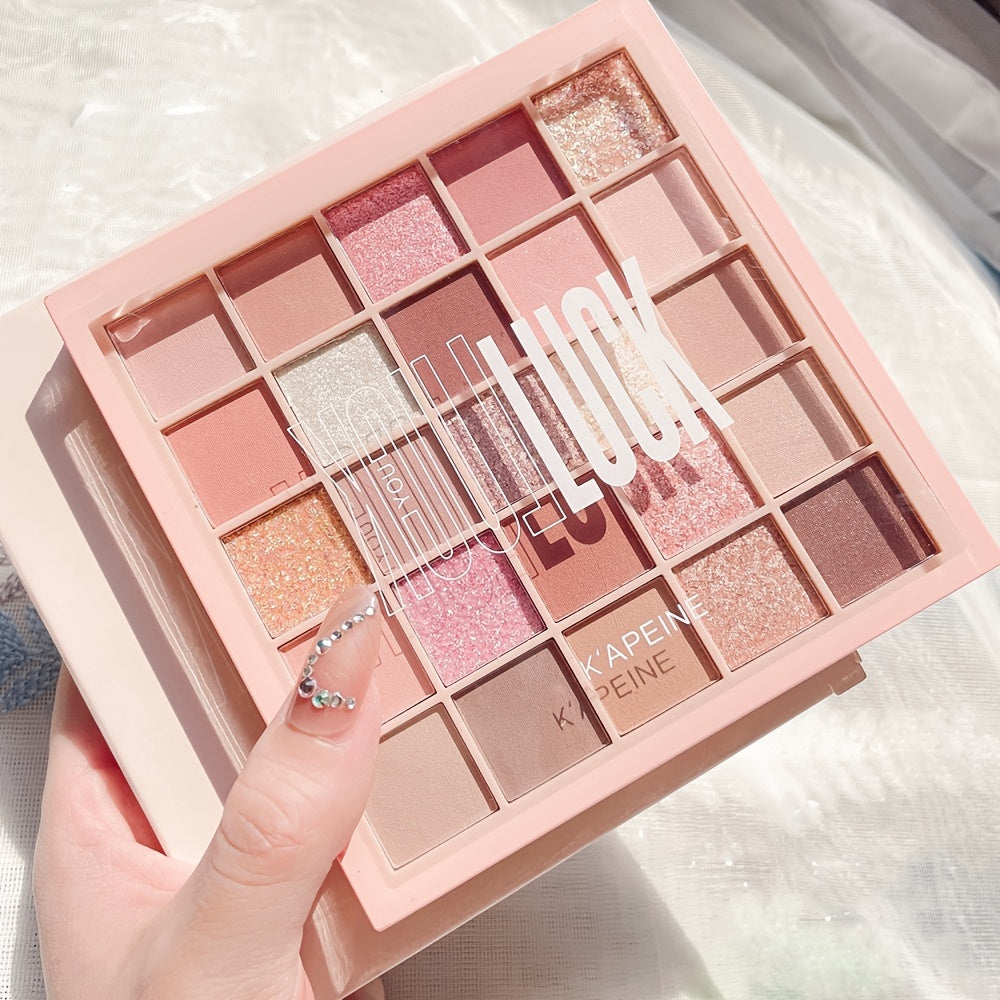 25 Colors Earth Color Makeup Long Lasting Waterproof Sweat Proof Glitter Eyeshadow Easy To Apply Make Up Gift Set