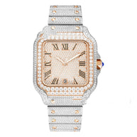 Clarity Moissanite Watch Men's Stainless Steel