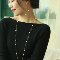5.5-7.5mm Freshwater Pearl Gypsophila Necklace