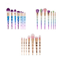 7 makeup brushes, makeup tools, diamond makeup brush foundation brush
