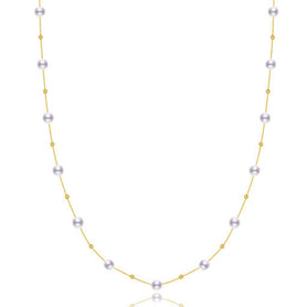 5.5-7.5mm Freshwater Pearl Gypsophila Necklace