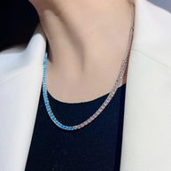 Tennis Chain Versatile Accessories Full Diamond Cuban Chain