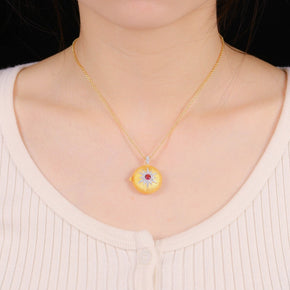 925 Silver Gilded Star Photo Clip Necklace