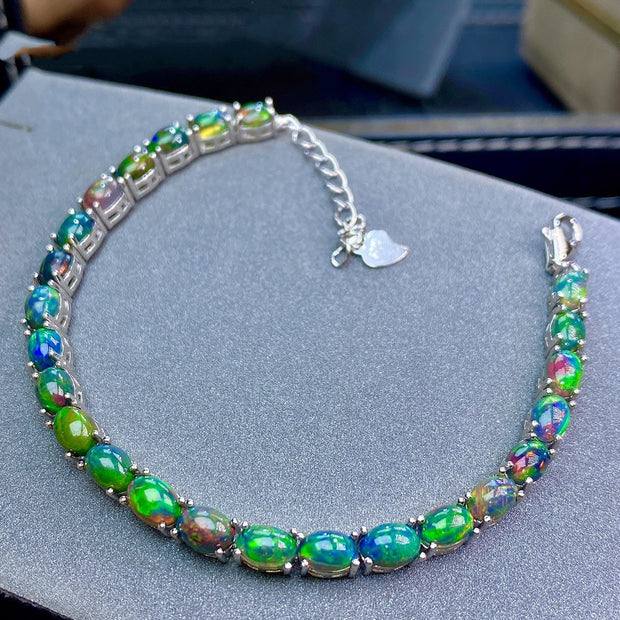 Natural Black Opal Bracelet Fashion Trend