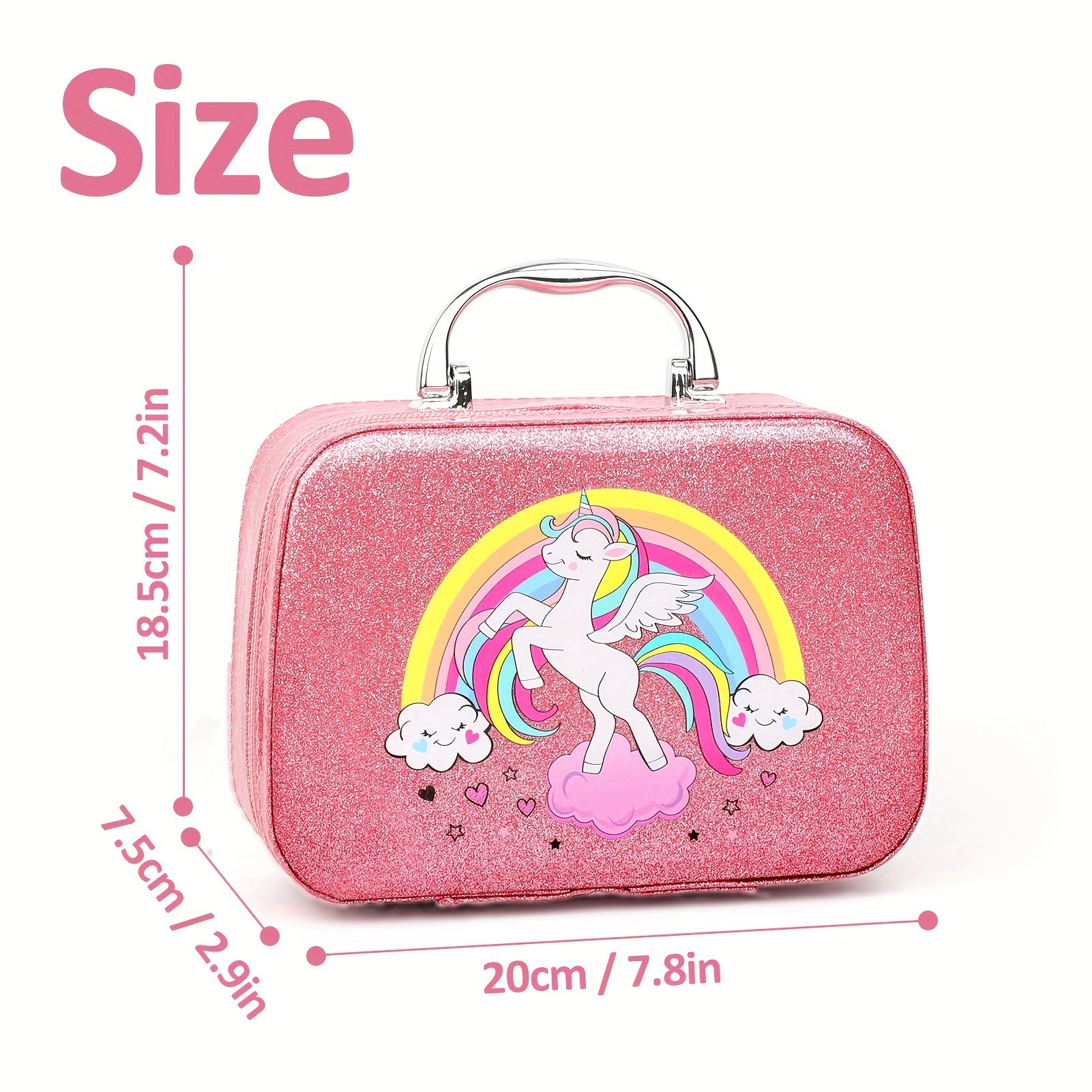 28 PCSKids Makeup Kit for Girls, Real Washable Makeup Toy for Little Girl Princess