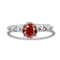925 Sterling Silver Moissanite Ring Women's Pt950 Gold-plated Vine Winding Light Luxury
