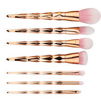 7 makeup brushes, makeup tools, diamond makeup brush foundation brush