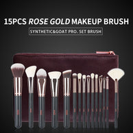 Rose Gold Makeup Brush