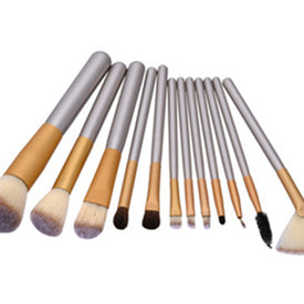 Beige Champagne Makeup Brush Suit