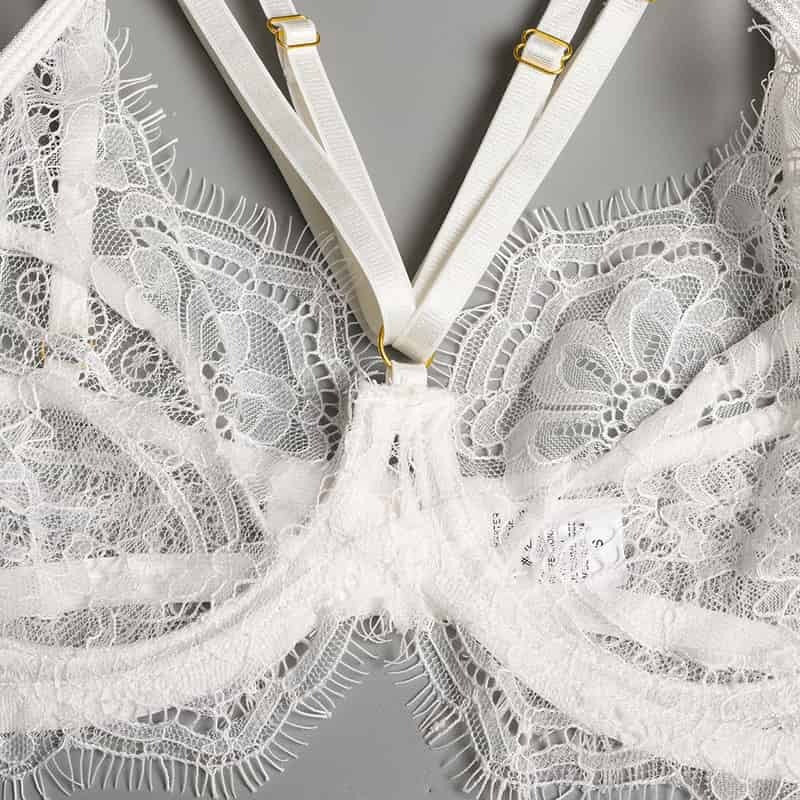 Bra Details Of Lace Sexy Bridal Bra Set