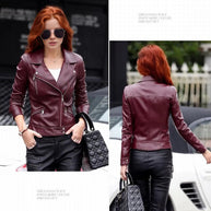 Crista Fall Genuine Leather Motorcycle Jacket for Women