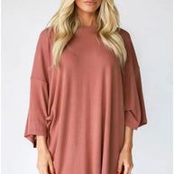 Women's Clothing Fashion Solid Color Loose T-shirt Tight Shorts Women