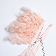 Pink Enchanting Lace Bra & Panty Set with Garter Strapy Show