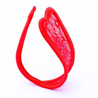 Red Women's Lace Sexy C String Panty