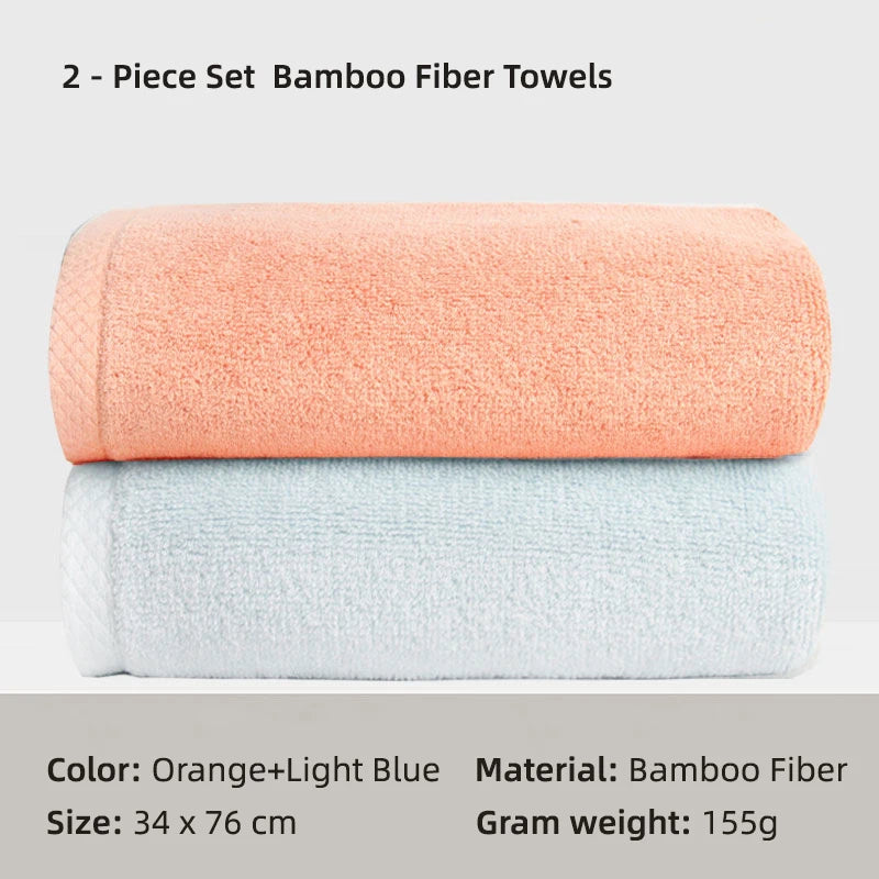 100% Bamboo Fiber Bathroom Hand Towel Thickened Face Hair Towels Bathroom Adults Hotel Travel LoverIncreases Water Absorption