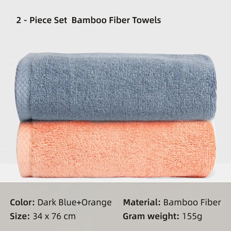 100% Bamboo Fiber Bathroom Hand Towel Thickened Face Hair Towels Bathroom Adults Hotel Travel LoverIncreases Water Absorption