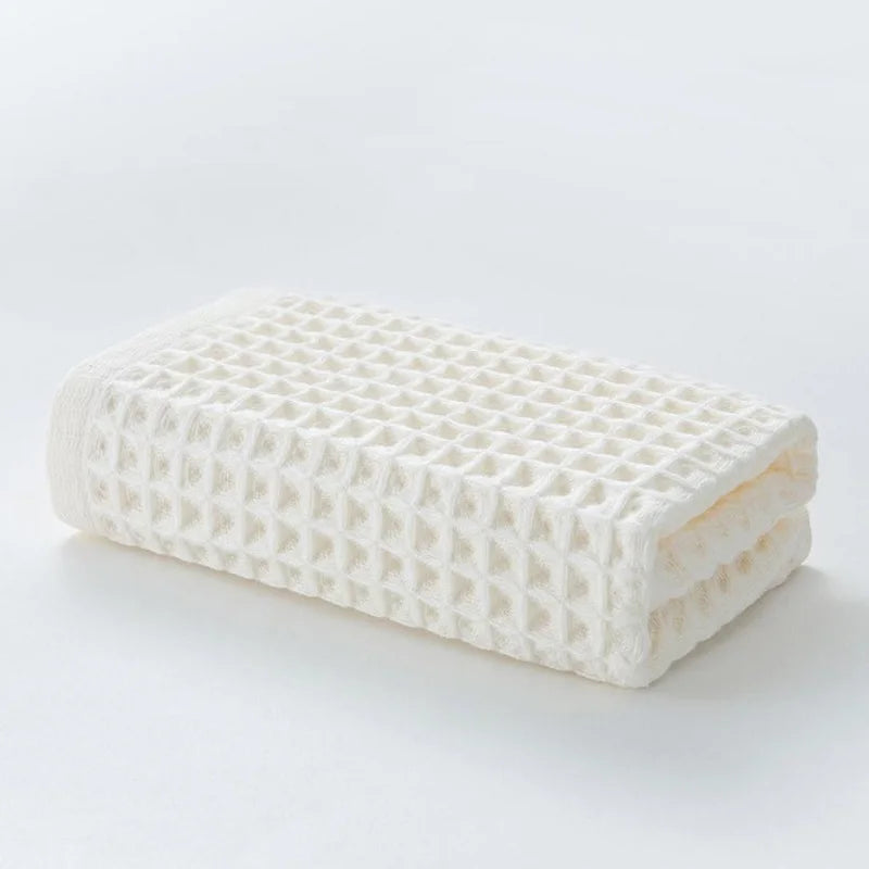 2pcs High Quality Cotton Hand Towels Plaid Hand Towel Face Care Magic Bathroom Sport Household Non-disposable Towel
