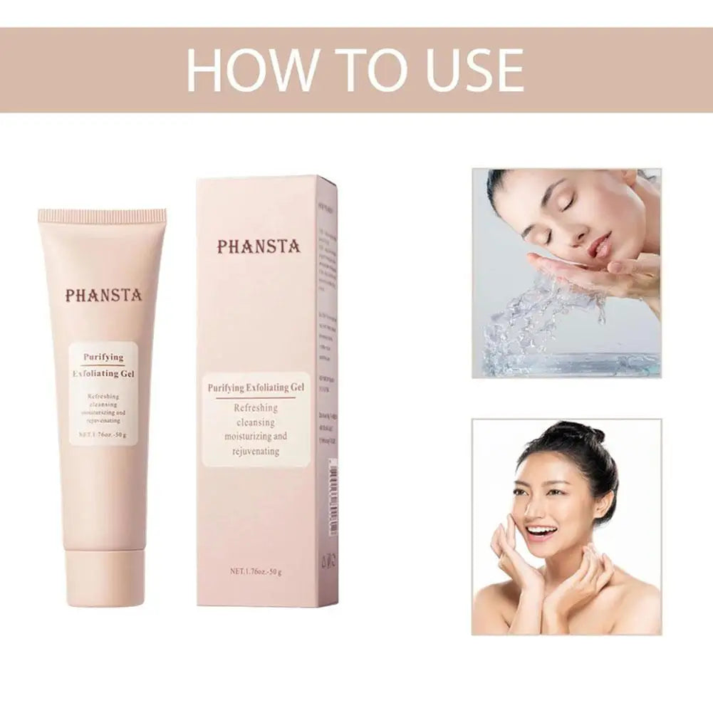 1/3Pcs Face Exfoliating Gel Cleaning Pore Gentle Exfoliate Oil Control Remove Dead Skin Purify Moisturizing Face Scrub Skin Care