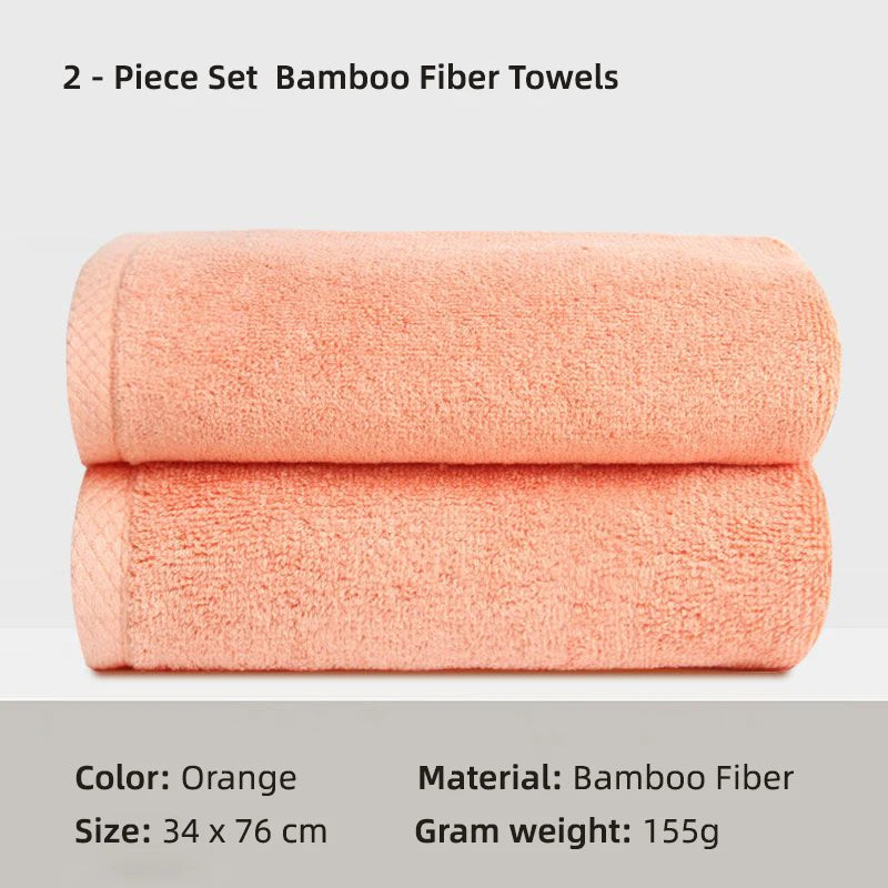 100% Bamboo Fiber Bathroom Hand Towel Thickened Face Hair Towels Bathroom Adults Hotel Travel LoverIncreases Water Absorption