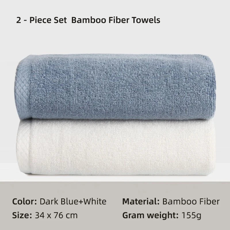 100% Bamboo Fiber Bathroom Hand Towel Thickened Face Hair Towels Bathroom Adults Hotel Travel LoverIncreases Water Absorption