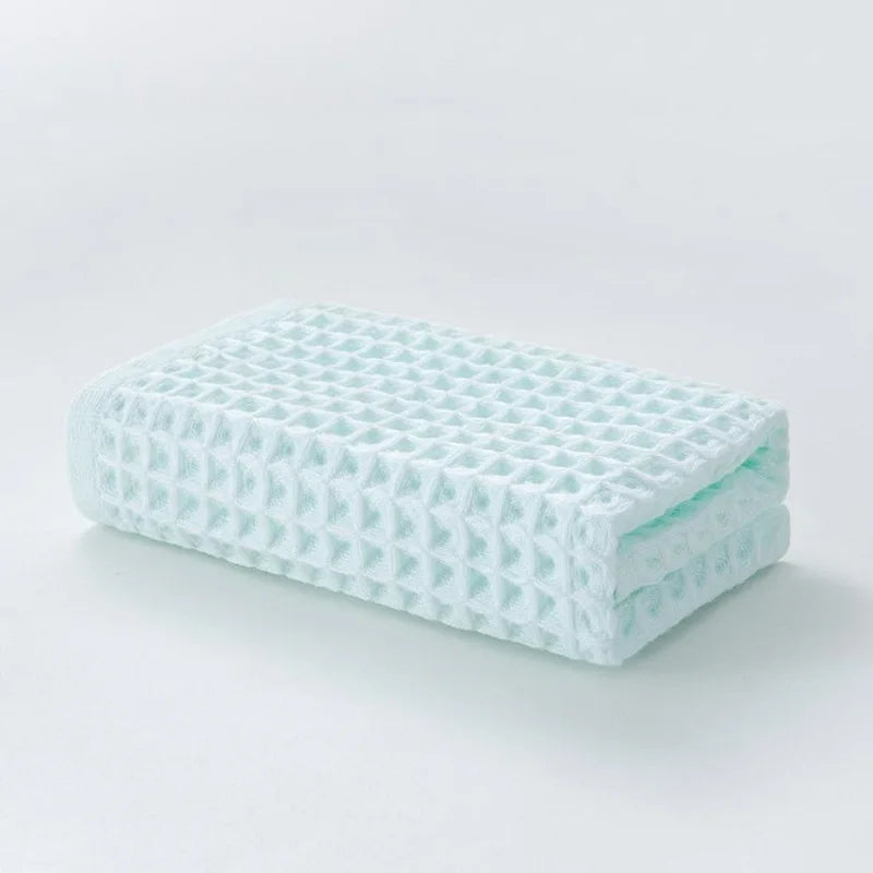 2pcs High Quality Cotton Hand Towels Plaid Hand Towel Face Care Magic Bathroom Sport Household Non-disposable Towel