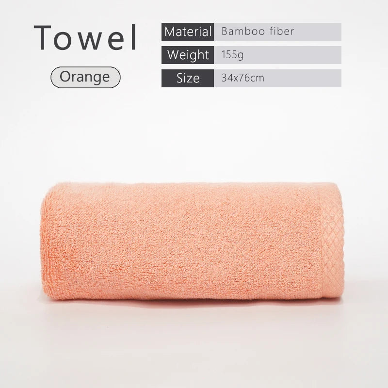 100% Bamboo Fiber Bathroom Hand Towel Thickened Face Hair Towels Bathroom Adults Hotel Travel LoverIncreases Water Absorption