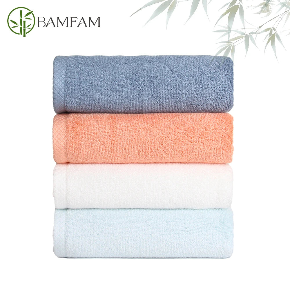100% Bamboo Fiber Bathroom Hand Towel Thickened Face Hair Towels Bathroom Adults Hotel Travel LoverIncreases Water Absorption