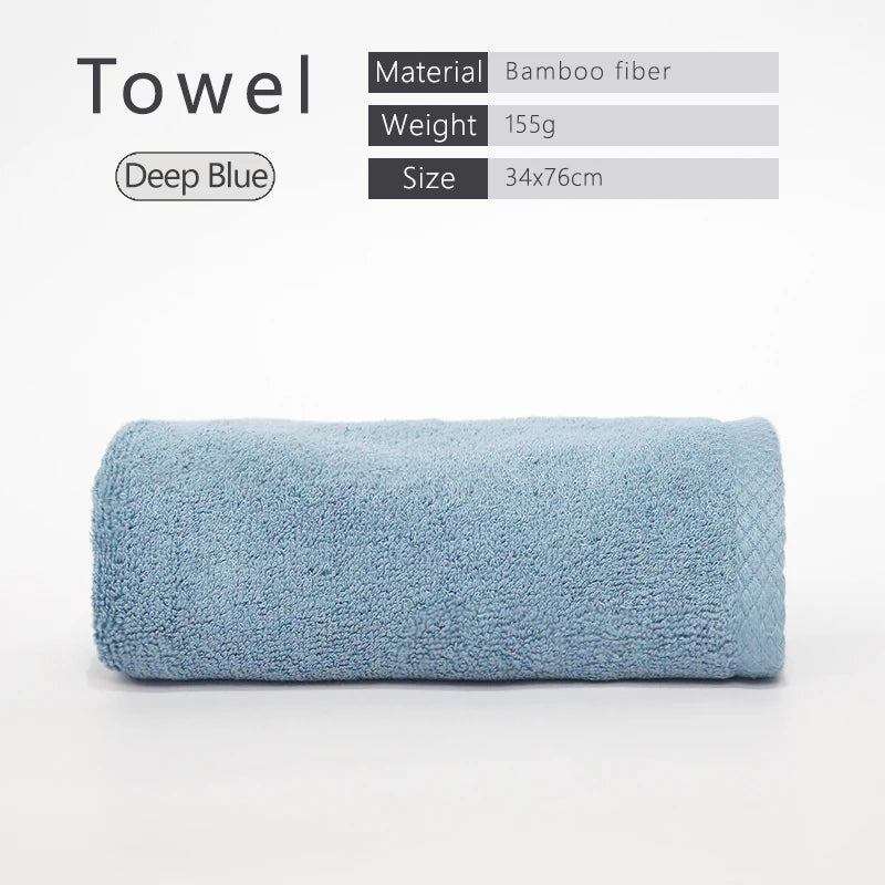 100% Bamboo Fiber Bathroom Hand Towel Thickened Face Hair Towels Bathroom Adults Hotel Travel LoverIncreases Water Absorption