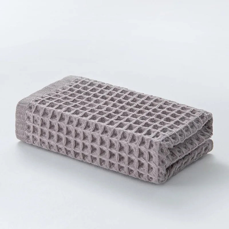 2pcs High Quality Cotton Hand Towels Plaid Hand Towel Face Care Magic Bathroom Sport Household Non-disposable Towel