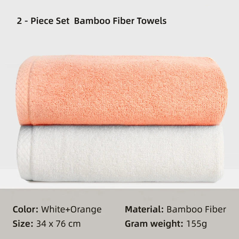 100% Bamboo Fiber Bathroom Hand Towel Thickened Face Hair Towels Bathroom Adults Hotel Travel LoverIncreases Water Absorption