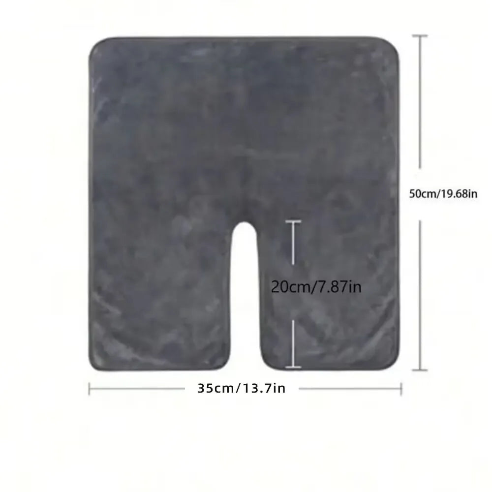 1 soft and absorbent U-shaped beauty towel, ultra-fine fiber facial quick drying towel, professional salon and spa massage towel
