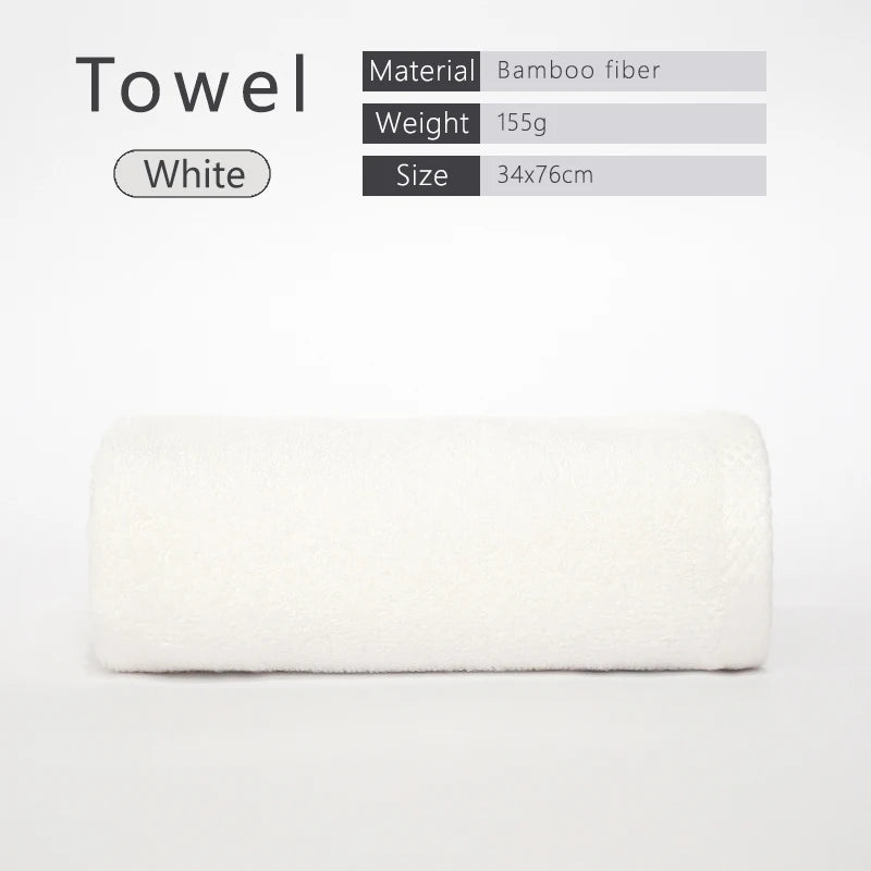 100% Bamboo Fiber Bathroom Hand Towel Thickened Face Hair Towels Bathroom Adults Hotel Travel LoverIncreases Water Absorption
