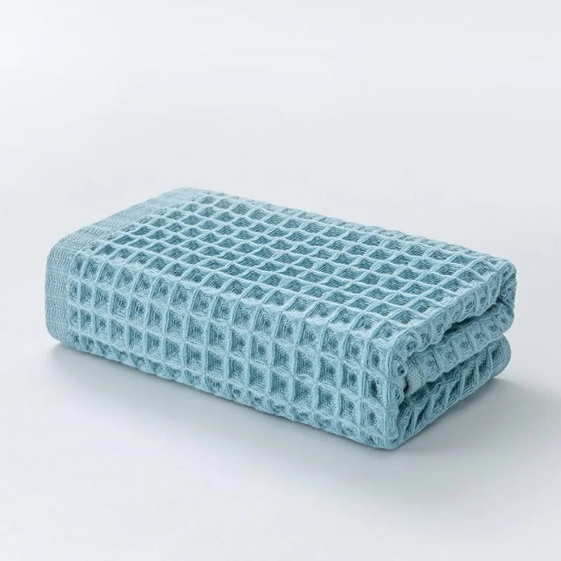 2pcs High Quality Cotton Hand Towels Plaid Hand Towel Face Care Magic Bathroom Sport Household Non-disposable Towel