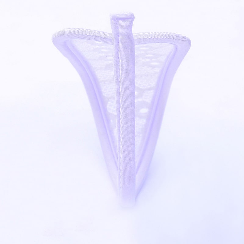 White Women's Lace Sexy C String Panty Back Show