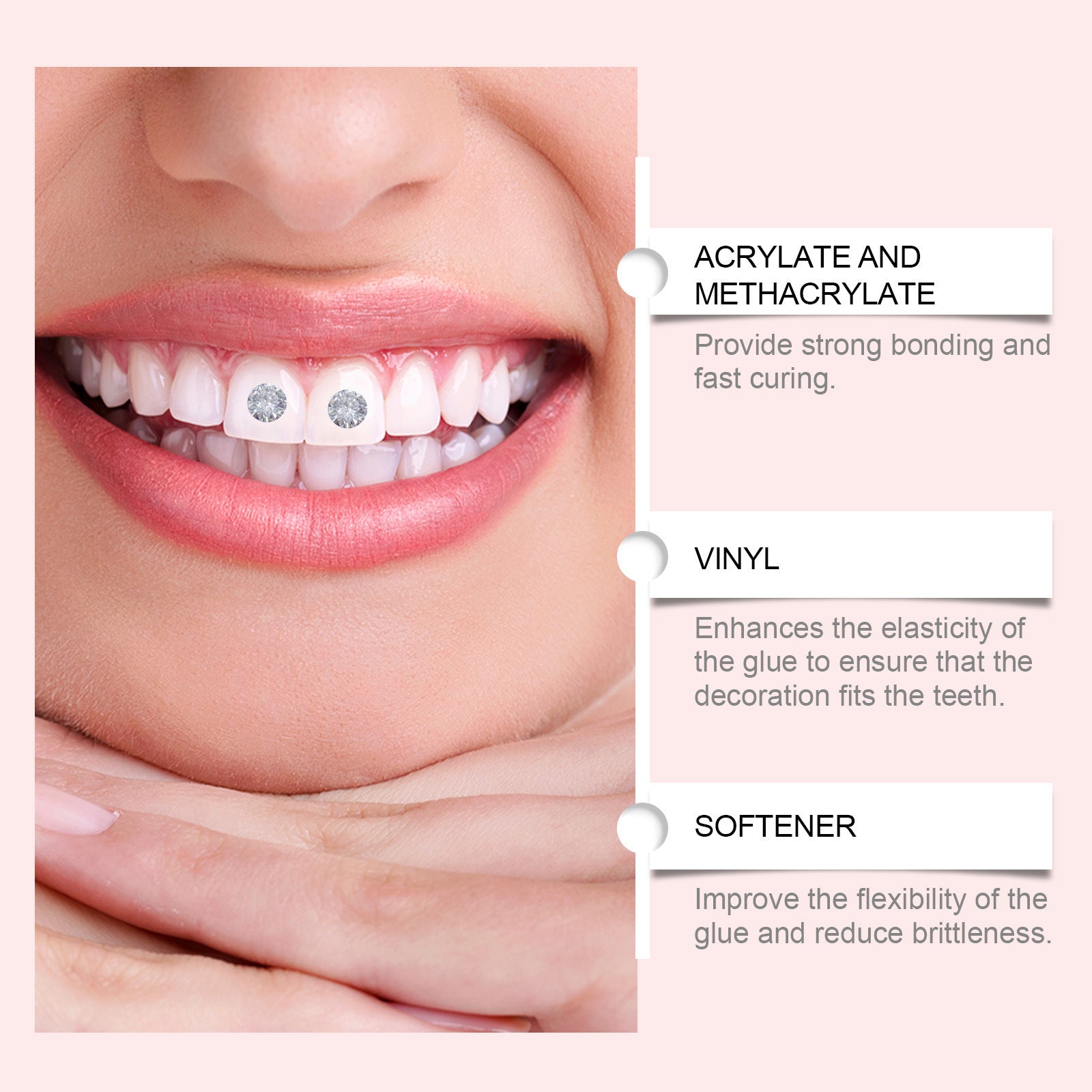Tooth-decoration Rhinestone Create Smile DIY Decoration Suit