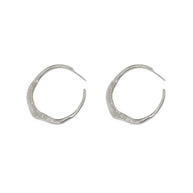 European And American Circle Women's Gold Advanced Earrings Fashion