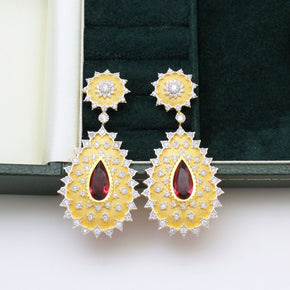 Custom 925 Silver Luxury Earrings
