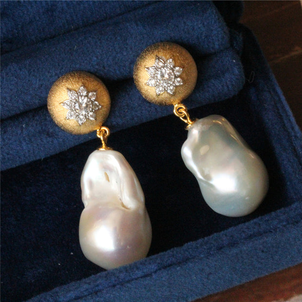 Baroque Freshwater Pearl Earrings