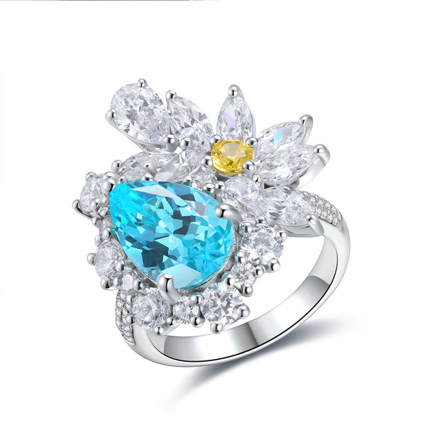 Cultivate Paraiba Women's Wedding Diamond Ring