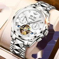 Hollow Automatic Mechanical Tide Waterproof Men's Watch