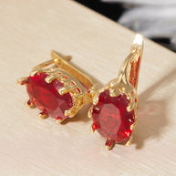 Gem Vintage Flower European And American Simple Ear Clip