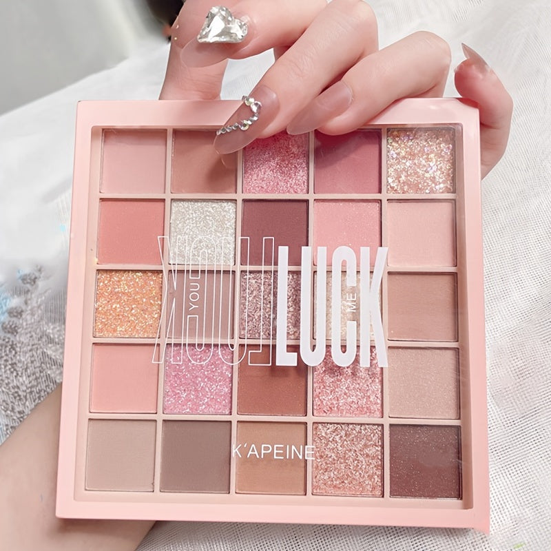 25 Colors Earth Color Makeup Long Lasting Waterproof Sweat Proof Glitter Eyeshadow Easy To Apply Make Up Gift Set
