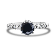 925 Sterling Silver Moissanite Ring Women's Pt950 Gold-plated Vine Winding Light Luxury