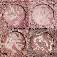 4-color Pork Belly Baked Powder Foundation Powder Fine Silky Improve Skin Color