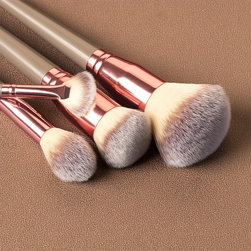 15pcs Professional Makeup Brushes Set Bag Foundation Eyelash Eyebrow Eyeshadow Cosmetic Make Up Tool Makeup Brush Tool Set